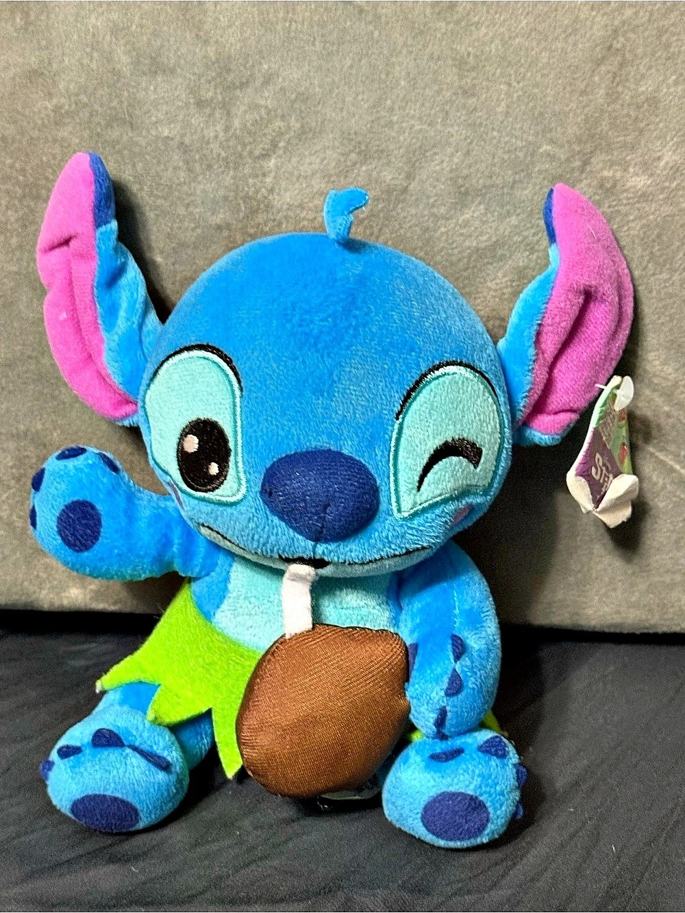 Disney Stitch Feed Me Series Beanbag Plush - Coconut Blue & Pink
